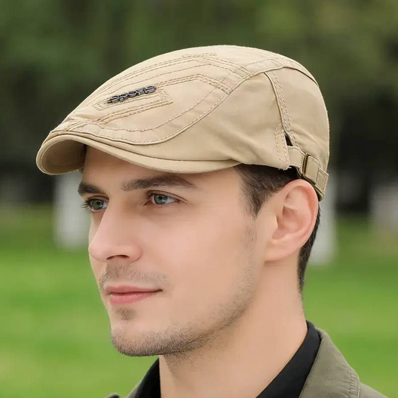 🧢 50% OFF NOW! 🌬️ All-Season Breathable Classic Flat Cap – Ivy Design, Adjustable Fit & Versatile Colors 💼