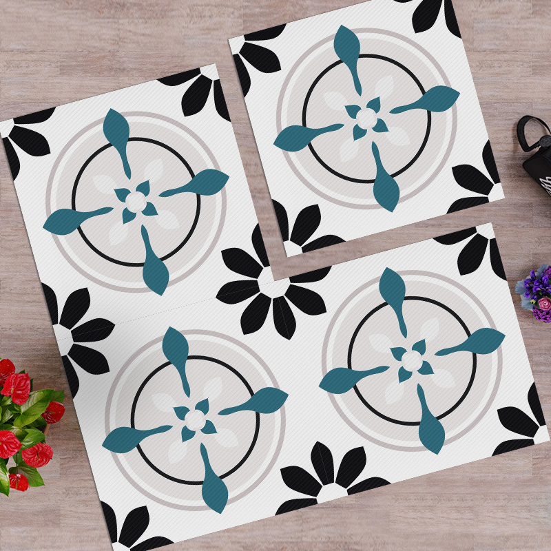 ⏳Limited-time 50% off⏰Waterproof & Non-Slip Floor Tile Stickers for Kitchen & Bathroom🛀