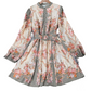🌸 Timeless Elegance – Romantic Floral Print High Neck Mini Dress🌷