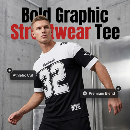 🔥Summer Hot Sale - ONLY ￡10.99!!🔥Men's Casual Graphic Print T-Shirt