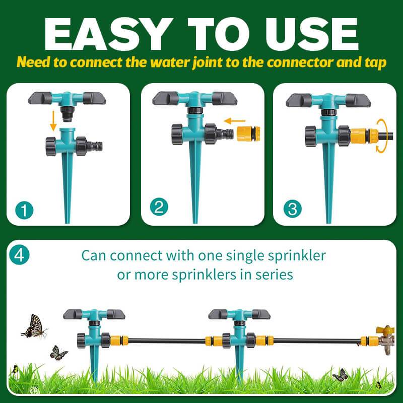 🌞Summer Limited time 50% off !  360-Degree Rotating Garden Sprinkler