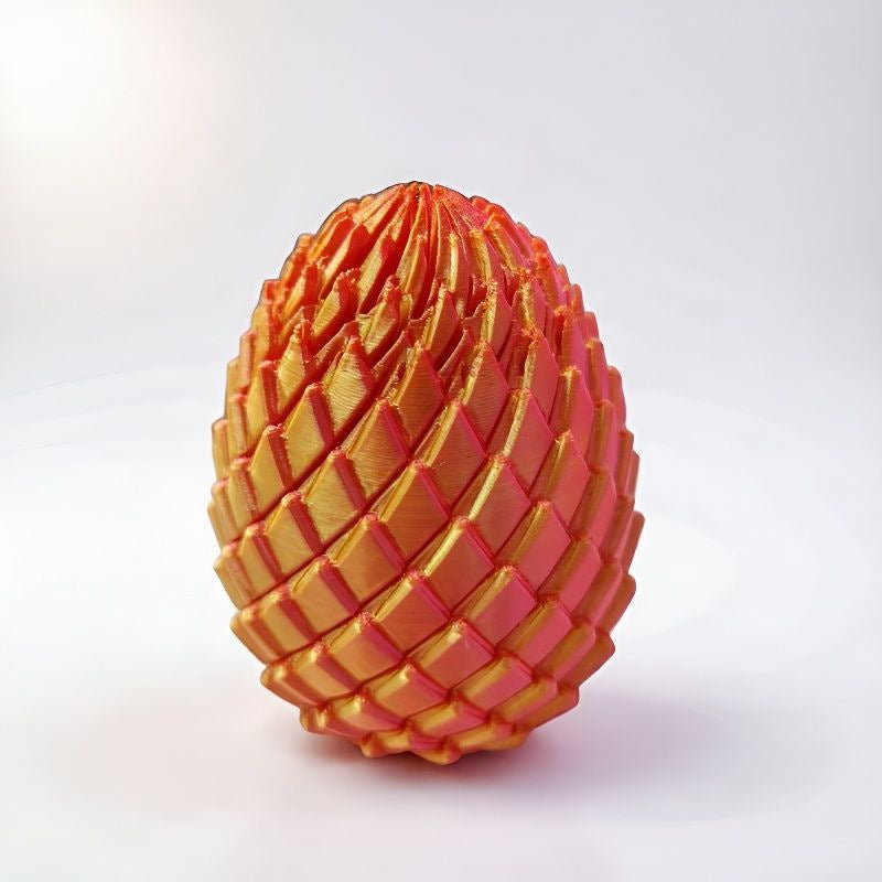🎁3D-printed dragon egg🦖 = the ultimate stress reliever: just give it a twist, and your stress melts away 🔄