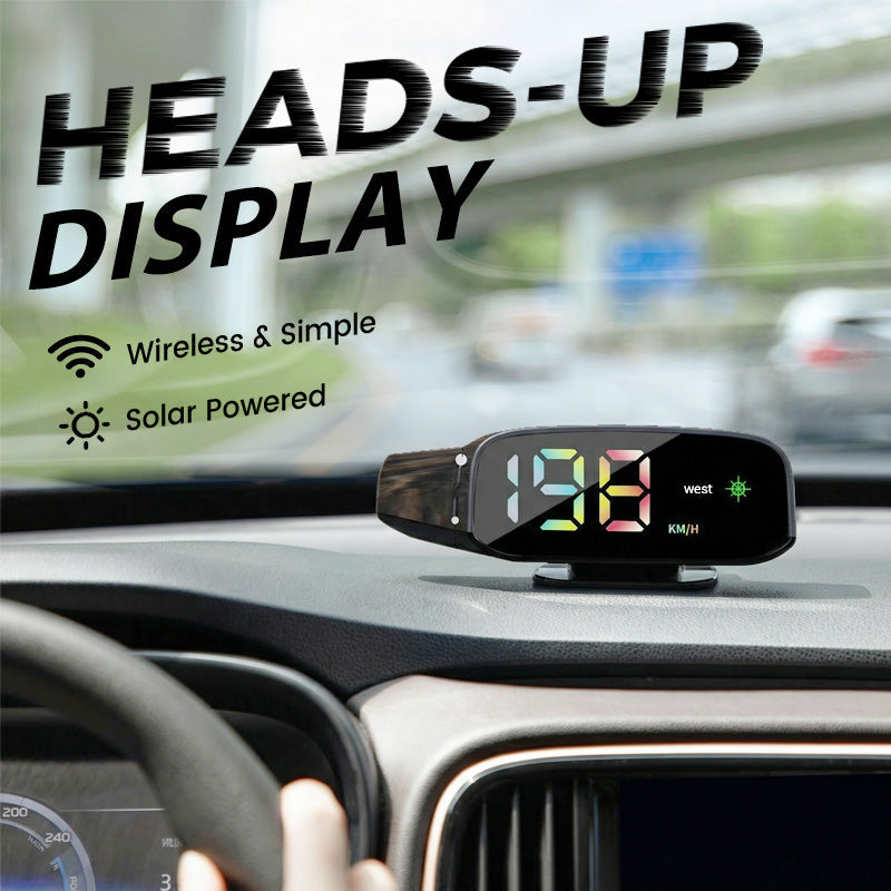 🚗Solar-Powered Car HUD Speedometer