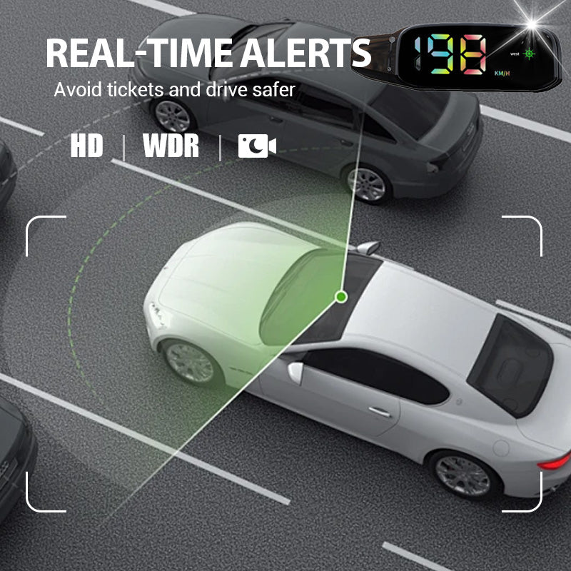 🚗Solar-Powered Car HUD Speedometer