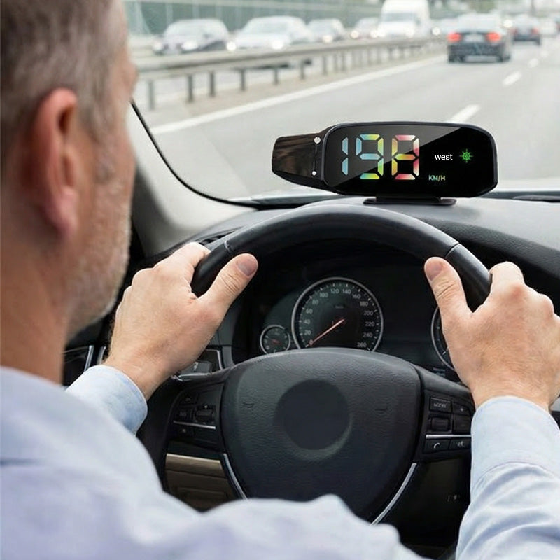 🚗Solar-Powered Car HUD Speedometer