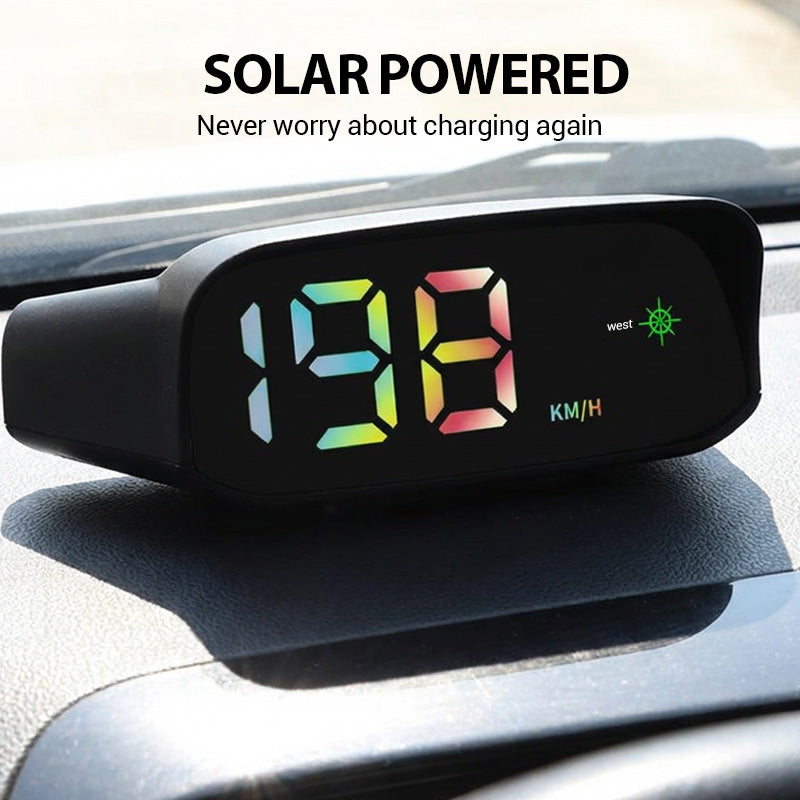 🚗Solar-Powered Car HUD Speedometer