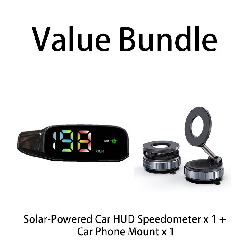 🚗Solar-Powered Car HUD Speedometer