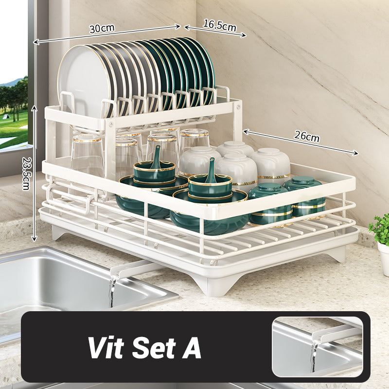 📢📢50% OFF !! ⏰Foldable Over Sink Dish Drying Rack