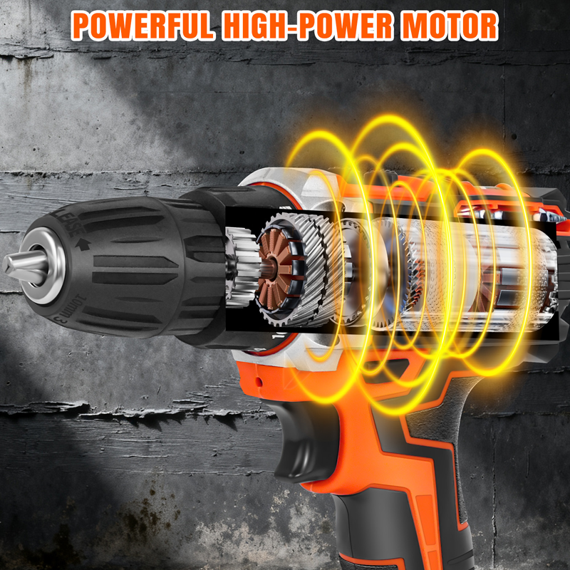 12V Cordless Drill Driver Set