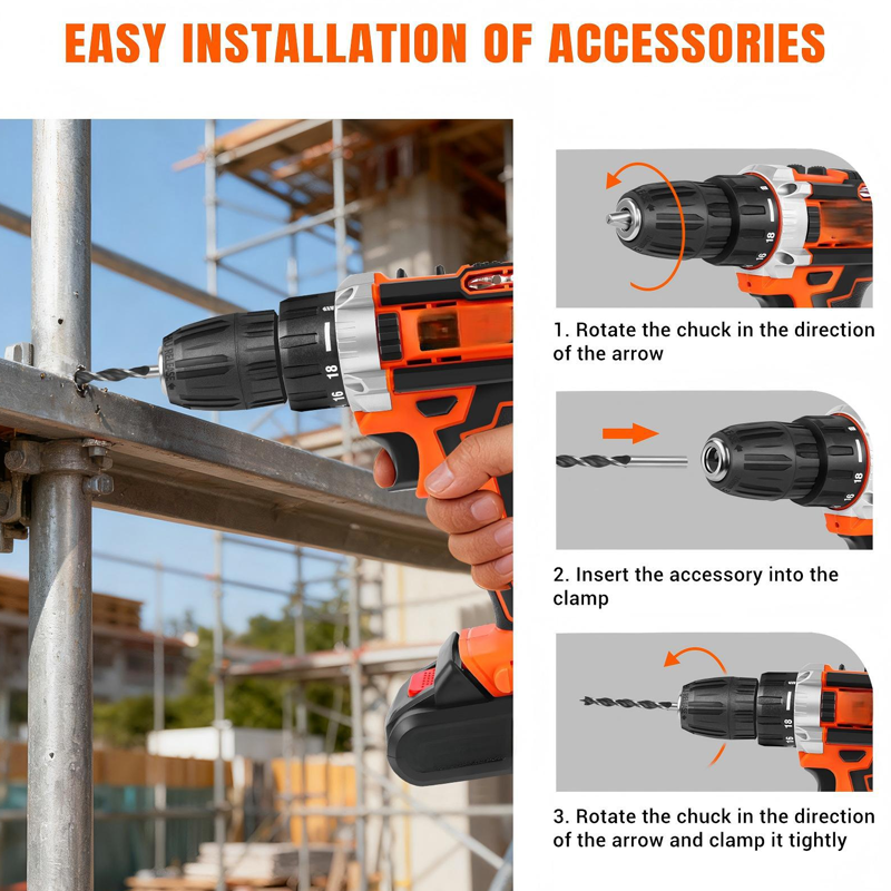 12V Cordless Drill Driver Set