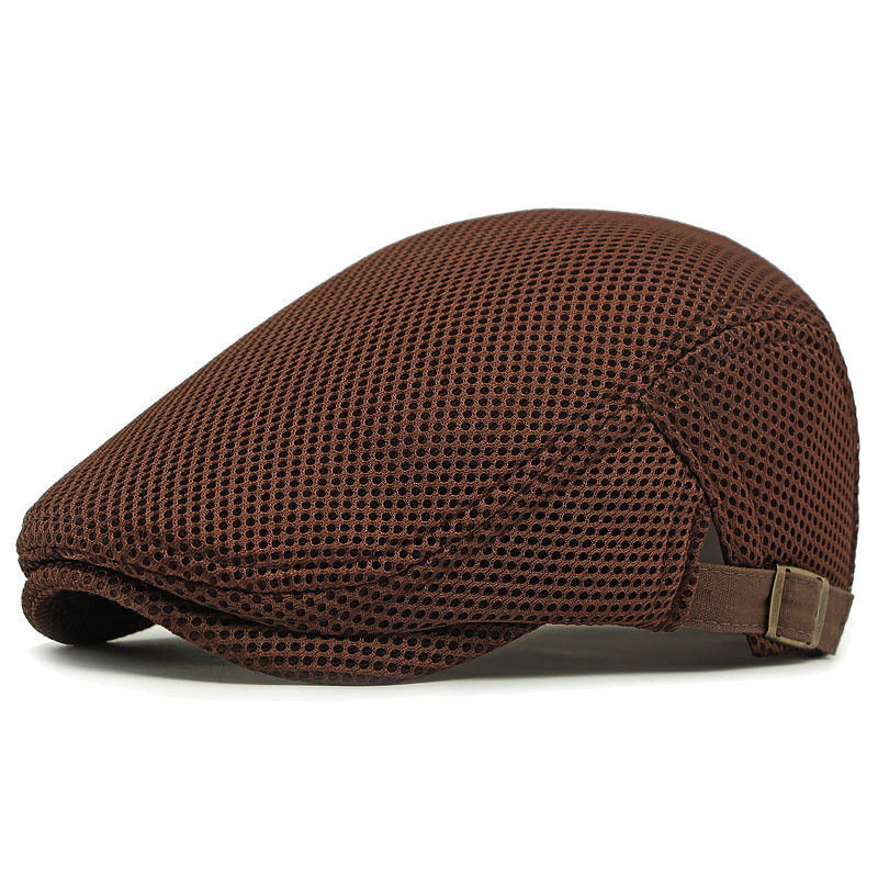 🧢 50% OFF NOW! 🍂 Breathable Flat Cap with Adjustable Strap – Mesh Fabric, Classic Ivy Style & Perfect for Autumn Days 🍁