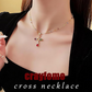 🔥2026 New Arrival ＆ Hot Sale🔥 Colorful Rhinestone Cross Necklace – Dazzling Multicolor & Adjustable Chain – Lightweight Statement Piece 🌈