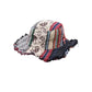 Patchwork Multicolored Mushroom Hemp Hat with Pocket