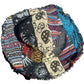 Patchwork Multicolored Mushroom Hemp Hat with Pocket