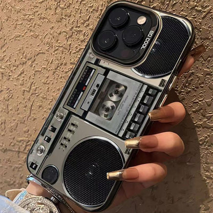 ⏳Time-Limited Special⏰Retro Cassette Player Pattern Silicone Phone Case Applicable to the iPhone/Galaxy series