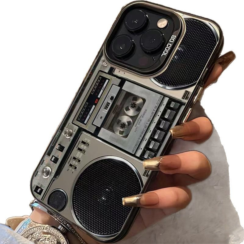 ⏳Time-Limited Special⏰Retro Cassette Player Pattern Silicone Phone Case Applicable to the iPhone/Galaxy series