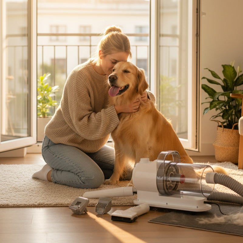 All-in-One Pet Grooming Vacuum Kit