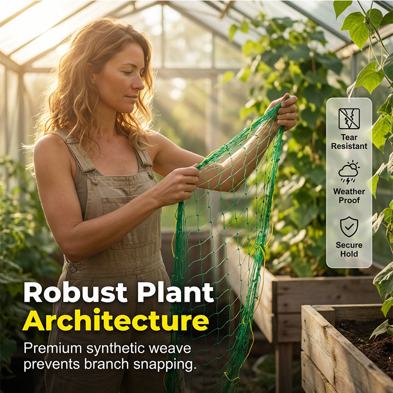 💐50% OFF! Heavy-Duty Garden Trellis Netting – Withstands Wind & Plants ☀️💪【Limited Offer】