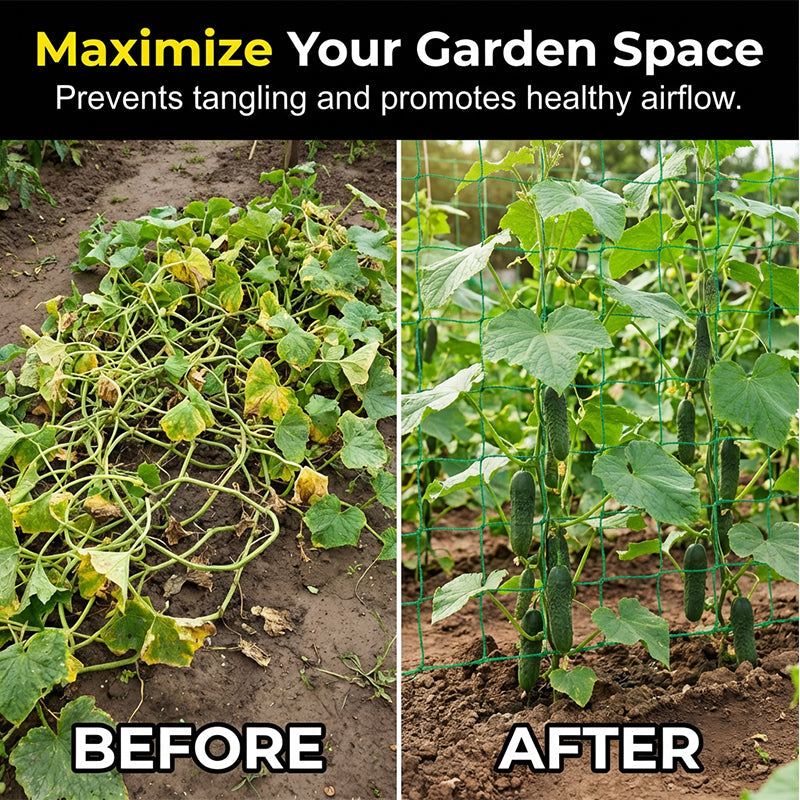 💐50% OFF! Heavy-Duty Garden Trellis Netting – Withstands Wind & Plants ☀️💪【Limited Offer】