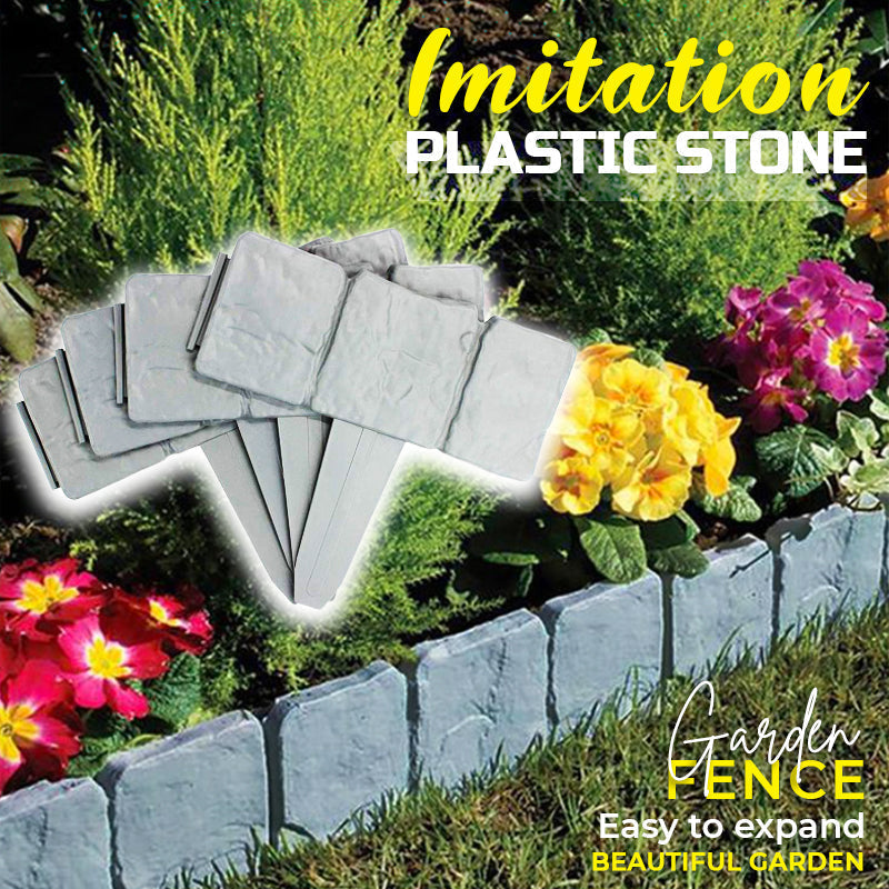 ⏳Time-Limited Special⏰Imitation Stone Garden Fence – Realistic Look, Easy Install & Expandable Design 🌿✨