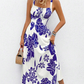 ⏳Limited-time 60% off⏰Women's Floral Print Spaghetti Strap Dress🌿👗