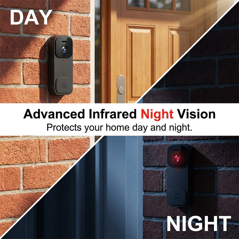 🥳2026 HOT SALE🥳💞50K+ SOLD!📹🚪 50% OFF! Smart Video Doorbell with 4.3″ Display – See & talk to visitors, no need to open the door. Infrared night vision. Stay safe! 🛡️✨