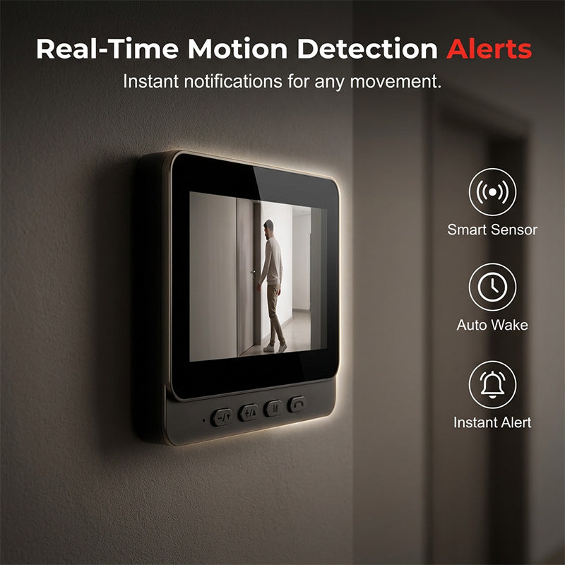 🥳2026 HOT SALE🥳💞50K+ SOLD!📹🚪 50% OFF! Smart Video Doorbell with 4.3″ Display – See & talk to visitors, no need to open the door. Infrared night vision. Stay safe! 🛡️✨
