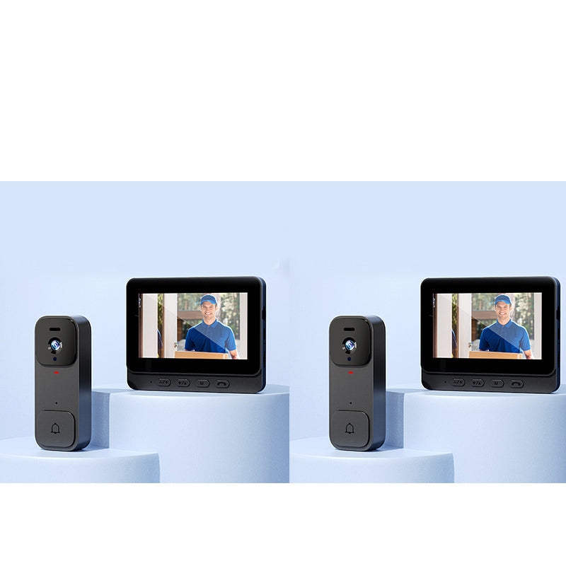 🥳2026 HOT SALE🥳💞50K+ SOLD!📹🚪 50% OFF! Smart Video Doorbell with 4.3″ Display – See & talk to visitors, no need to open the door. Infrared night vision. Stay safe! 🛡️✨