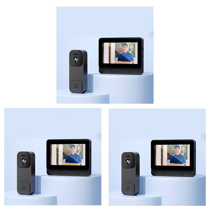 🥳2026 HOT SALE🥳💞50K+ SOLD!📹🚪 50% OFF! Smart Video Doorbell with 4.3″ Display – See & talk to visitors, no need to open the door. Infrared night vision. Stay safe! 🛡️✨