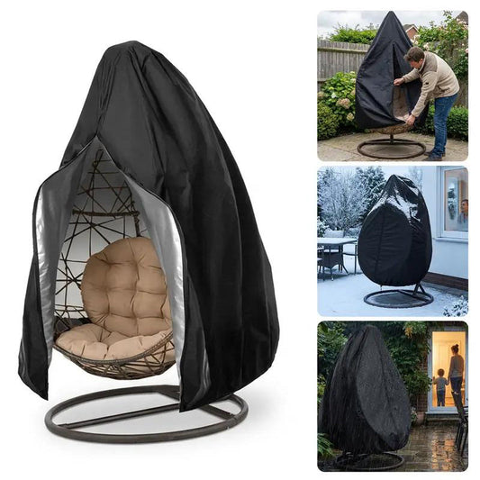 ⏰🔥LIMITED TIME 50% OFF! 🪑 Heavy-Duty Waterproof Hanging Egg Chair Cover – UV Resistant, Durable Oxford Cloth & Easy Zipper Installation ☀️✨