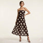 🥳SUMMER HOT SALE💞50% OFF! 🔥 Polka Dot Strapless Dress – Flowy, Lightweight & Perfect for Beach Vacations 🏖️🌸✨