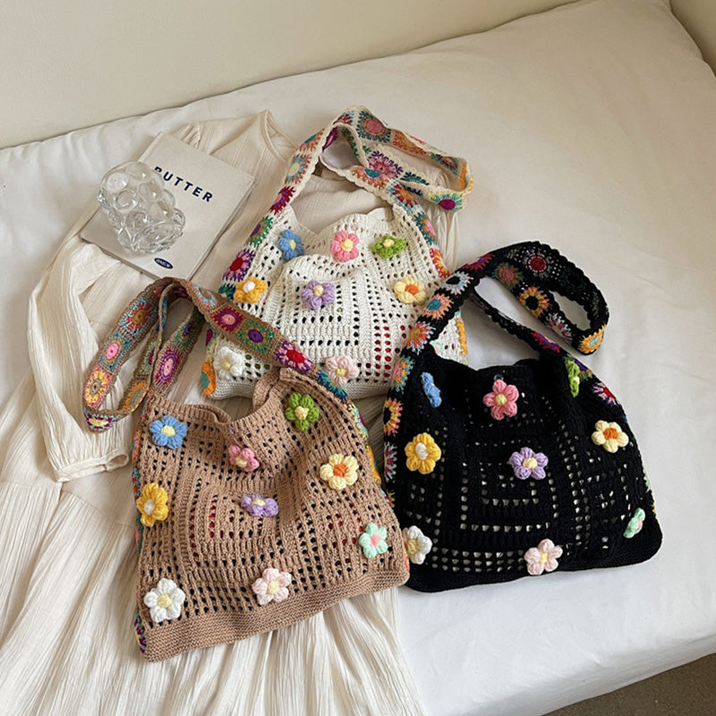 🧺 LIMITED-TIME 57% OFF! ✨ Women's Crochet Ethnic Bag – Bohemian, Spacious, Versatile 🌼