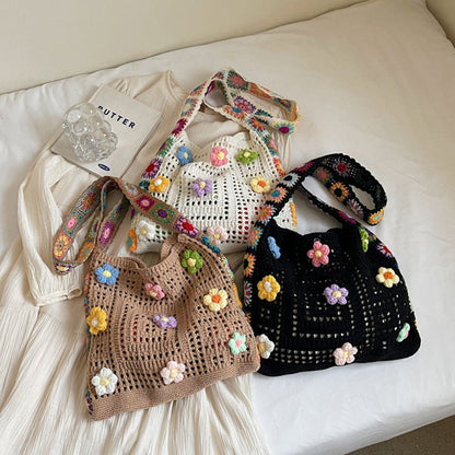 🧺 LIMITED-TIME 57% OFF! ✨ Women's Crochet Ethnic Bag – Bohemian, Spacious, Versatile 🌼