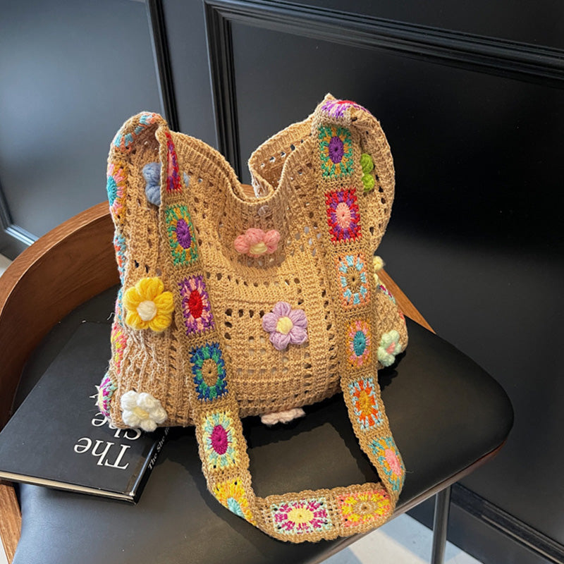 🧺 LIMITED-TIME 57% OFF! ✨ Women's Crochet Ethnic Bag – Bohemian, Spacious, Versatile 🌼