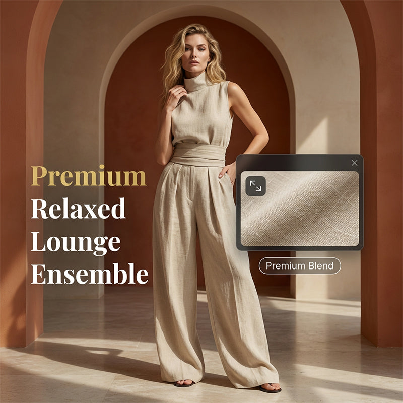 🎁2026 New Arrivals 50% OFF💥Top & Wide-Leg Pant 2-Piece Set
