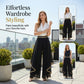 🍂New arrival 50% OFF!🖤Women's Wide-Leg Pants – Flowy, Gold Trim, Elegant, Versatile