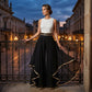 🍂New arrival 50% OFF!🖤Women's Wide-Leg Pants – Flowy, Gold Trim, Elegant, Versatile