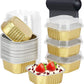 🍰 Disposable Mini Cake Pans Set – 50% OFF! Foil bakeware with plastic lids, 5oz portions – easy clean-up for parties & gifting. ⚡