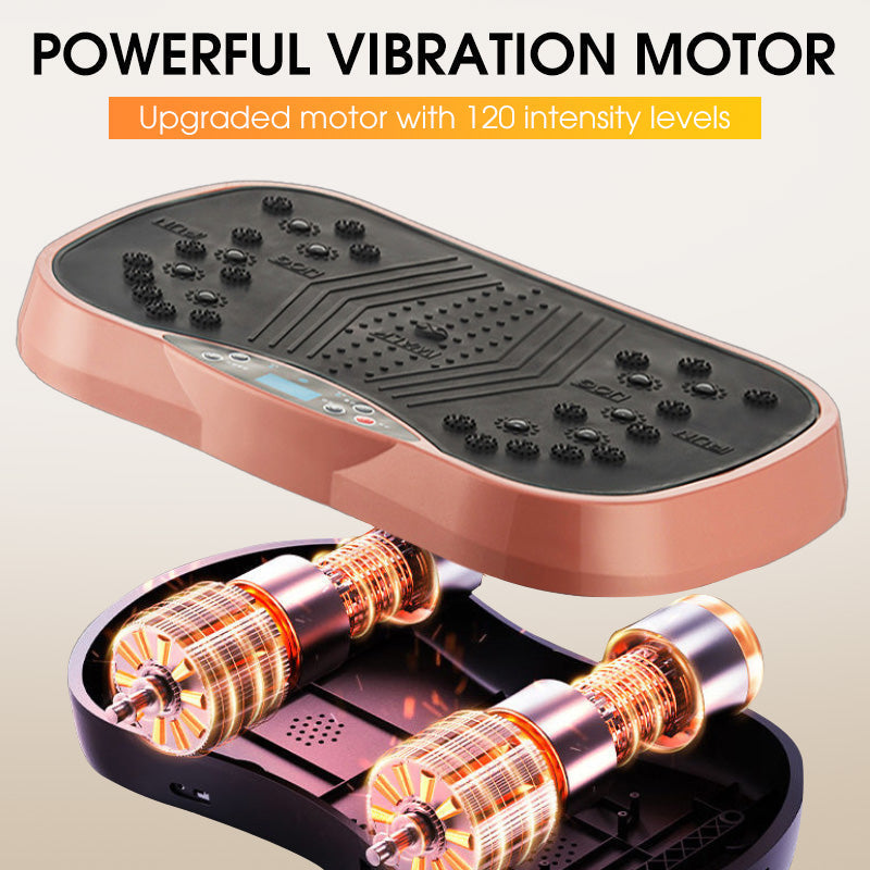 🥳2026 HOT SALE🥳💞50K+ SOLD!🦵🌀 50% OFF! 120‑Level Vibration Plate – Gentle on joints, acupressure boosts circulation. Remote control, 330lb capacity. 💆‍♀️✨