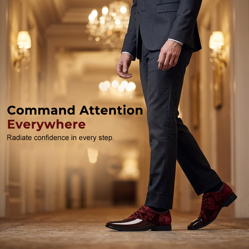 🌞Spring Sale: 50% Off!🤵Luxury Men's Contrast Dress Shoes - High-Gloss & Premium Texture - Perfect for Weddings & Galas - Ergonomic Comfort - The Ultimate Statement Shoe