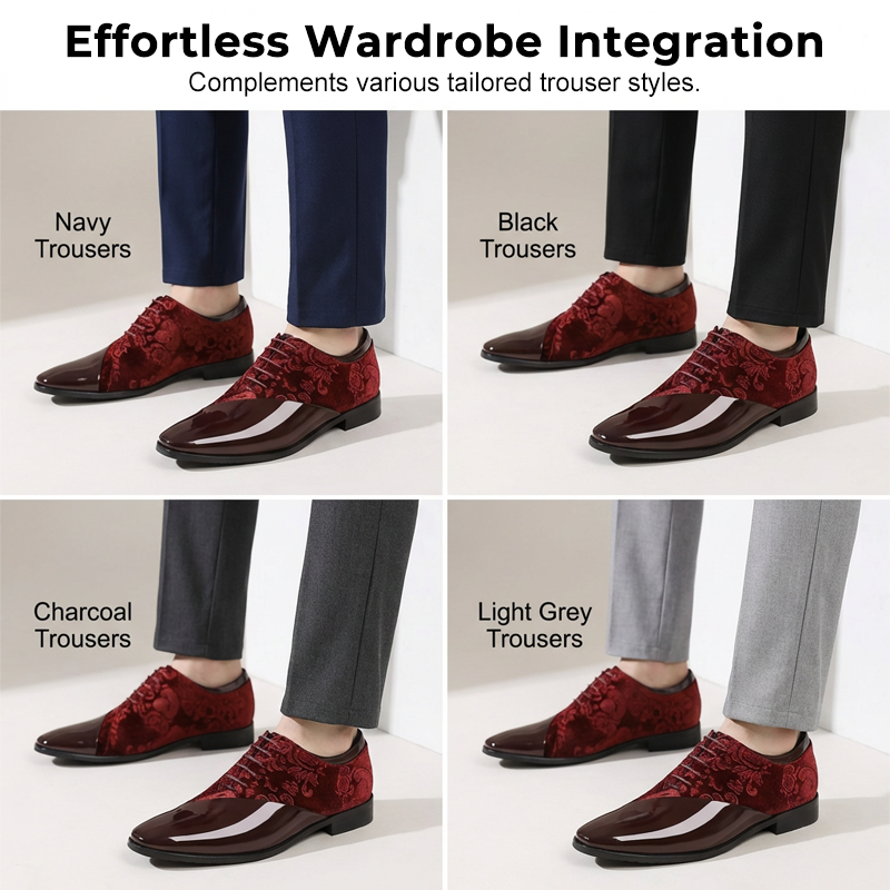 🌞Spring Sale: 50% Off!🤵Luxury Men's Contrast Dress Shoes - High-Gloss & Premium Texture - Perfect for Weddings & Galas - Ergonomic Comfort - The Ultimate Statement Shoe