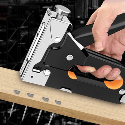 🛠️ 3 In 1 Staple Nail Tool ✅ Adjustable Power & 600 Nails Included | Fast DIY Woodworking Fixes 🔥 -50% TODAY ONLY
