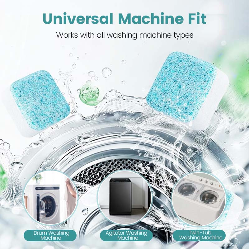 🏆 Last Day Special Price £9.99 ! 🔥Buy 2 Get 1 Free🎁Washing Machine Cleaner – 12 tablets, deep cleans inner tank & pet hair. Removes odours. No mess, just drop & run. 🧼✨