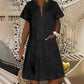 👗 40% OFF NOW!✨ Women's Denim Dress – V-Neck & Short Sleeve – Casual Summer Style – Comfortable & Versatile Jean Dress 👖