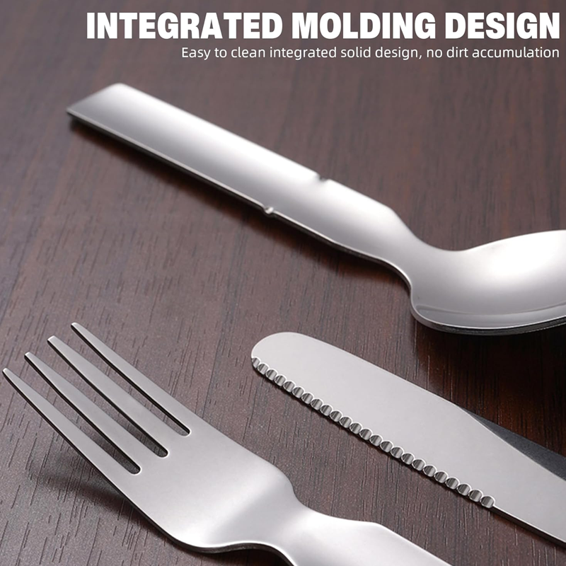 4-in-1 Stainless Steel Portable Cutlery Set