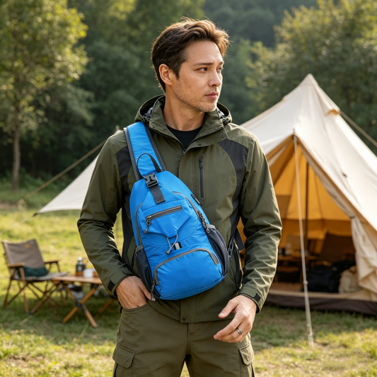 🎒 58% ❤️Men’s Outdoor Sling Bag🌿 – Water-Resistant Multi-Pocket Crossbody for Travel & Daily Use 🌦️
