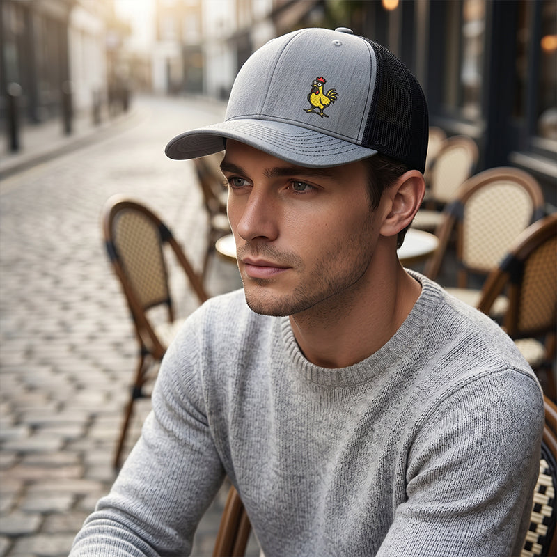 🧢 50% OFF NOW! ⏰ Witty Chicken Embroidered Snapback Cap – Cotton & adjustable – Fun design, perfect for casual days or gifts – breathable and comfy 🐔✨