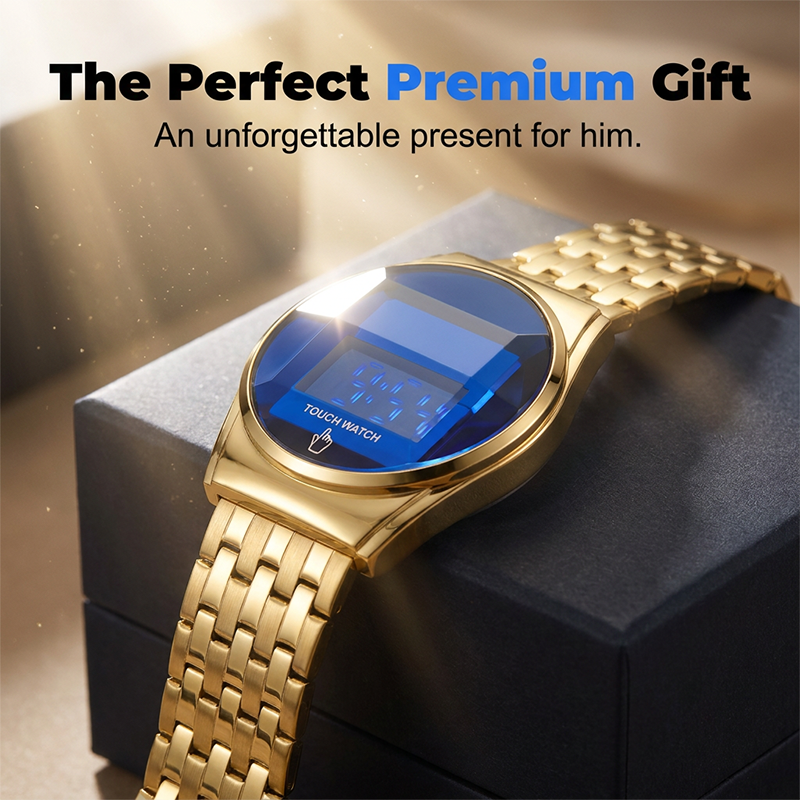 Men's Modern LED Touch Screen Digital Watch