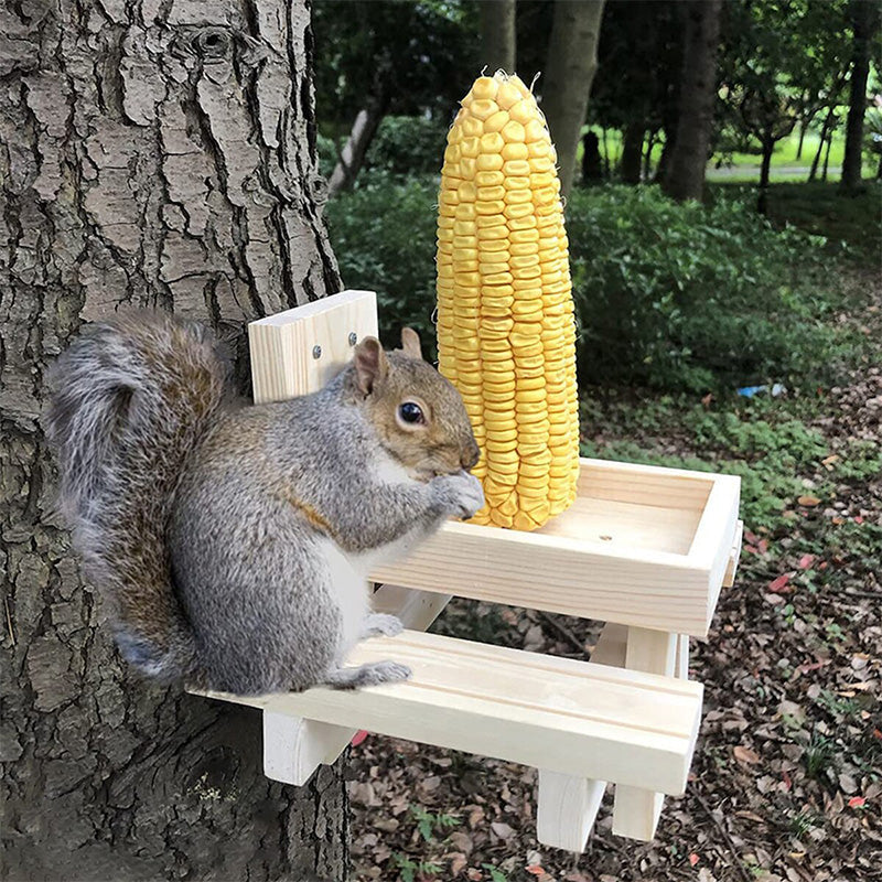 🐿️☂️Mini Squirrel Feeder Picnic Table with Umbrella