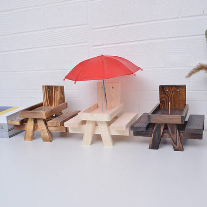🐿️☂️Mini Squirrel Feeder Picnic Table with Umbrella